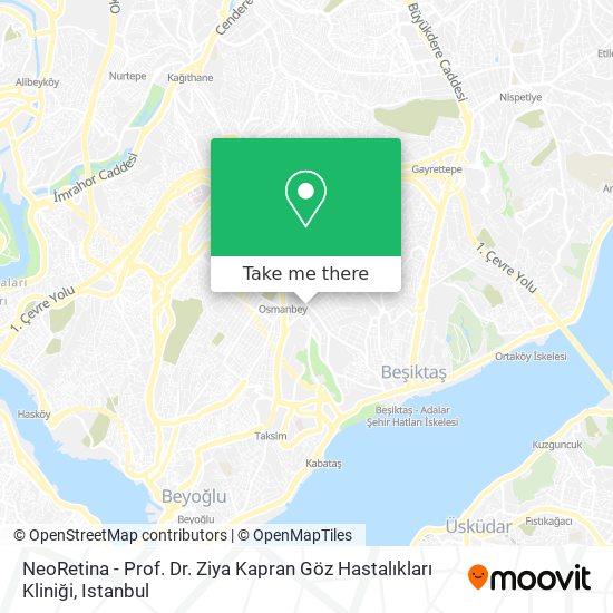 NeoRetina - Prof. Dr. Ziya Kapran Göz Hastalıkları Kliniği map