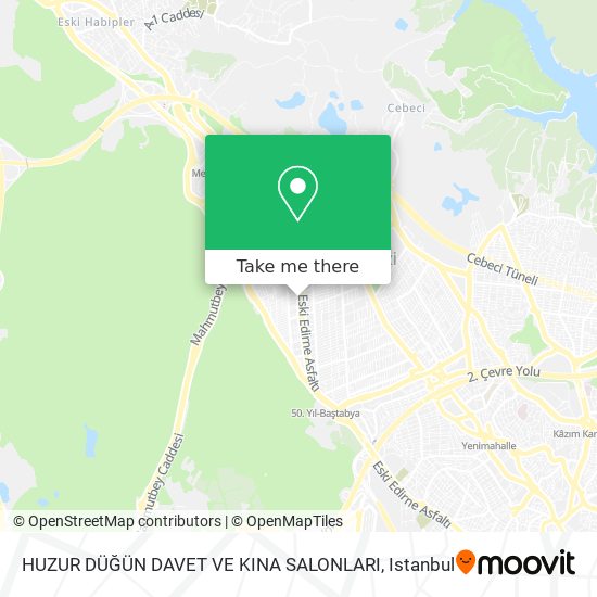 HUZUR DÜĞÜN DAVET VE KINA SALONLARI map