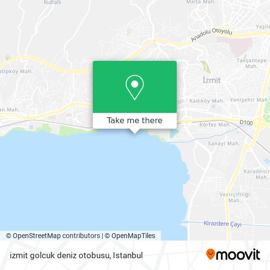 izmit golcuk deniz otobusu map