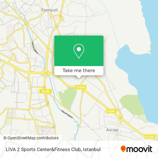 LİVA 2 Sports Center&Fitness Club map