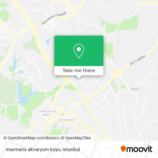 marmaris akvaryum koyu map
