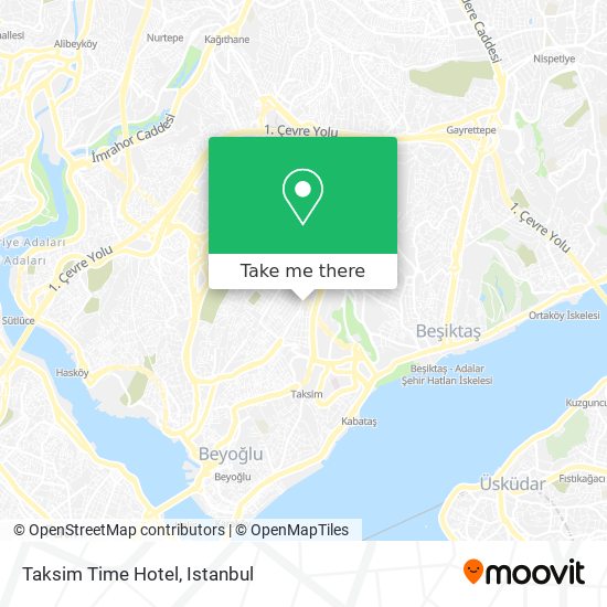 Taksim Time Hotel map