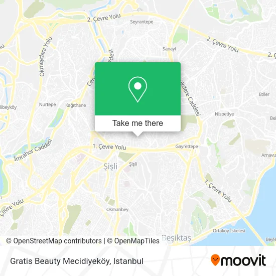 Gratis Beauty Mecidiyeköy map
