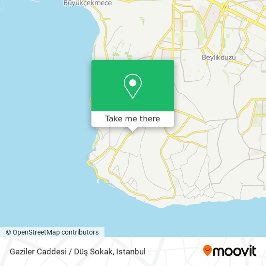 Gaziler Caddesi / Düş Sokak map