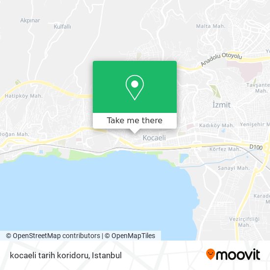 kocaeli tarih koridoru map