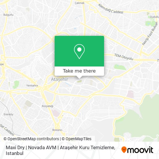 Maxi Dry | Novada AVM | Ataşehir Kuru Temizleme map