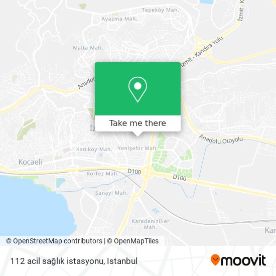 112 acil sağlık istasyonu map