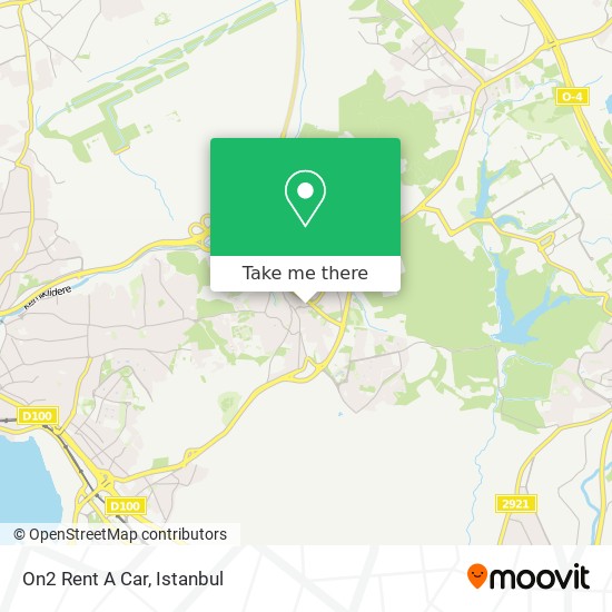 On2 Rent A Car map