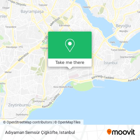 Adıyaman Semsür Çiğköfte map