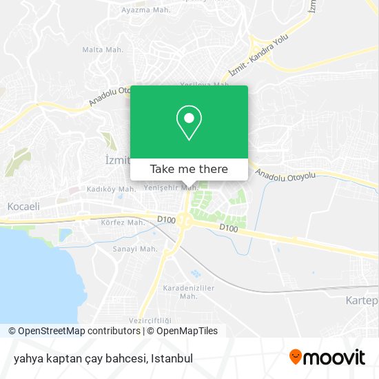 yahya kaptan çay bahcesi map