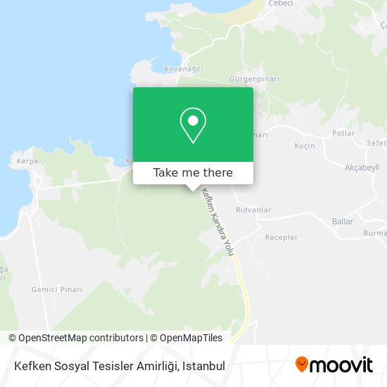 Kefken Sosyal Tesisler Amirliği map