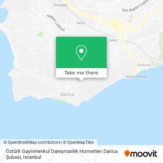 Öztürk Gayrimenkul Danışmanlık Hizmetleri Darıca Şubesi map