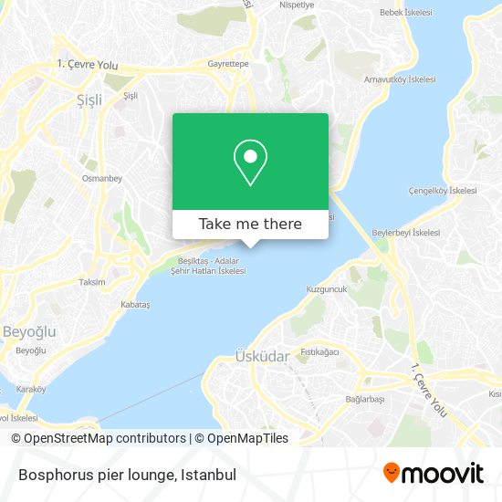 Bosphorus pier lounge map