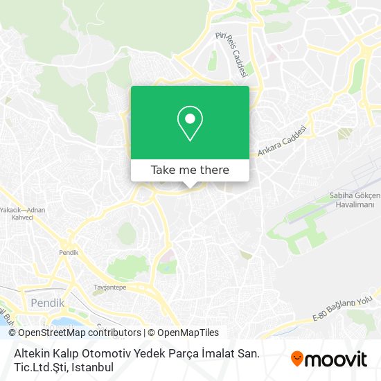 Altekin Kalıp Otomotiv Yedek Parça İmalat San. Tic.Ltd.Şti map