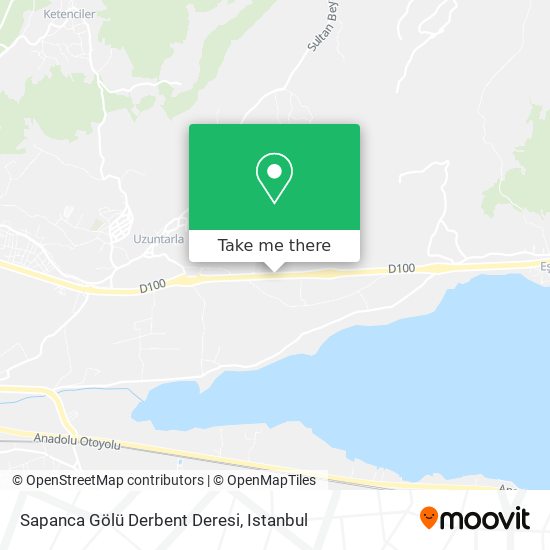 Sapanca Gölü Derbent Deresi map