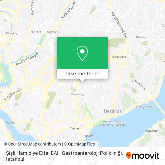 Şişli Hamidiye Etfal EAH Gastroenteroloji Polikliniği map