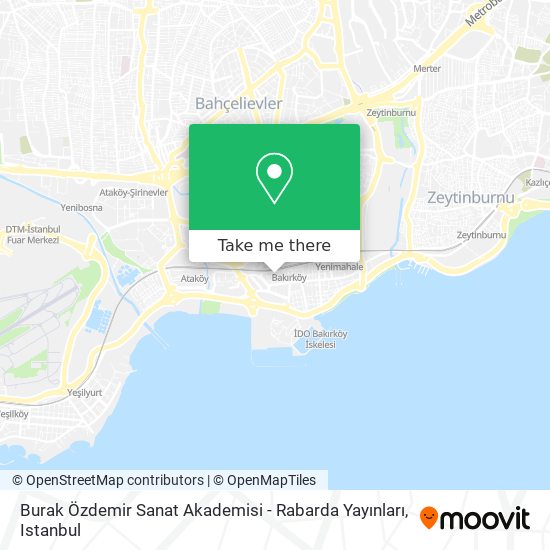 Burak Özdemir Sanat Akademisi - Rabarda Yayınları map