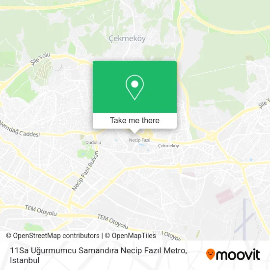 11Sa Uğurmumcu Samandıra Necip Fazıl Metro map