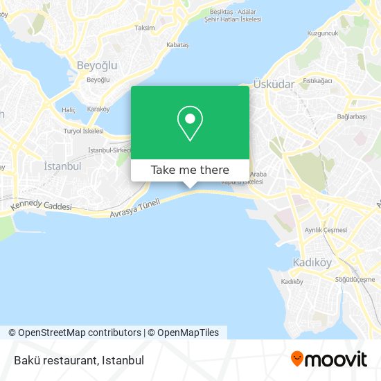 Bakü restaurant map