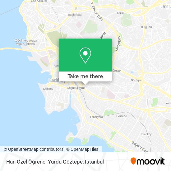 Han Özel Öğrenci Yurdu Göztepe map