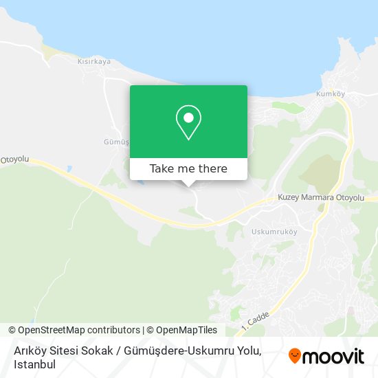 Arıköy Sitesi Sokak / Gümüşdere-Uskumru Yolu map