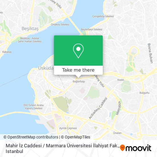 Mahir İz Caddesi / Marmara Üniversitesi İlahiyat Fak. map