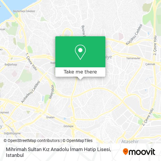Mihrimah Sultan Kız Anadolu İmam Hatip Lisesi map
