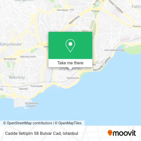 Cadde Iletişim 58 Bulvar Cad map