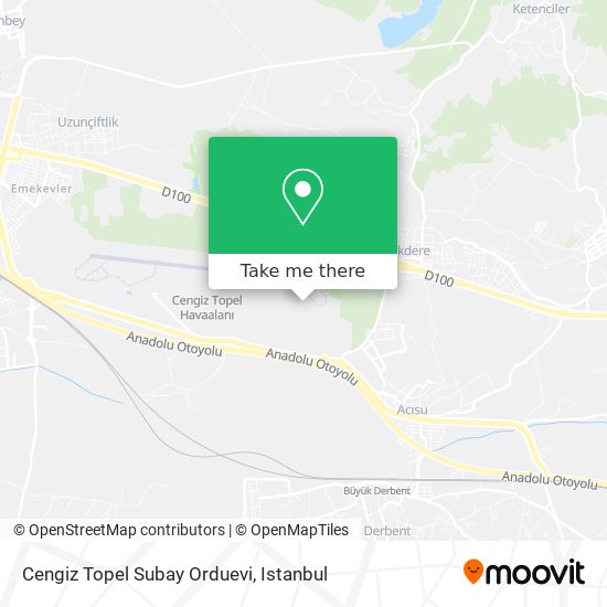 Cengiz Topel Subay Orduevi map