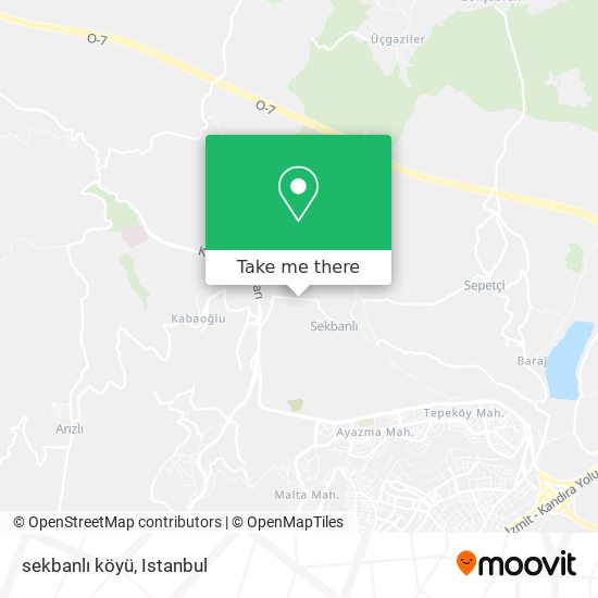sekbanlı köyü map