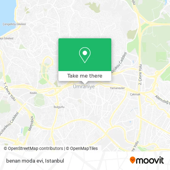 benan moda evi map