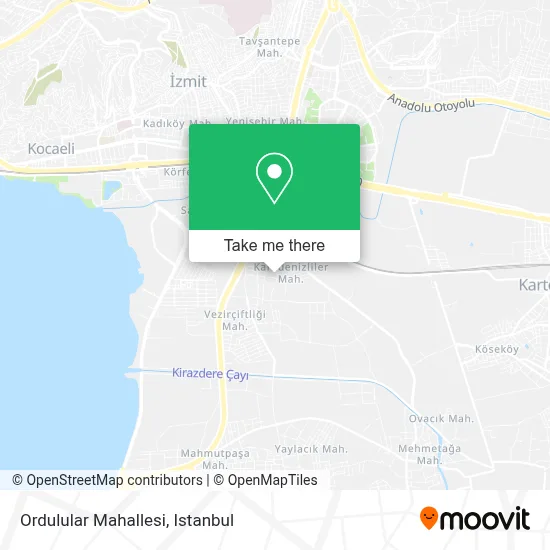 Ordulular Mahallesi map