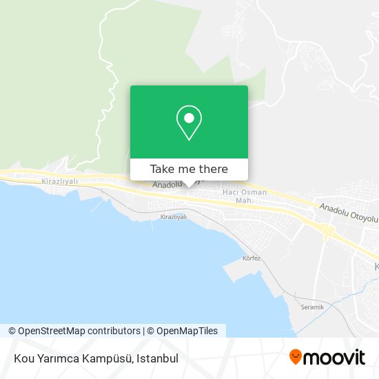 Kou Yarımca Kampüsü map