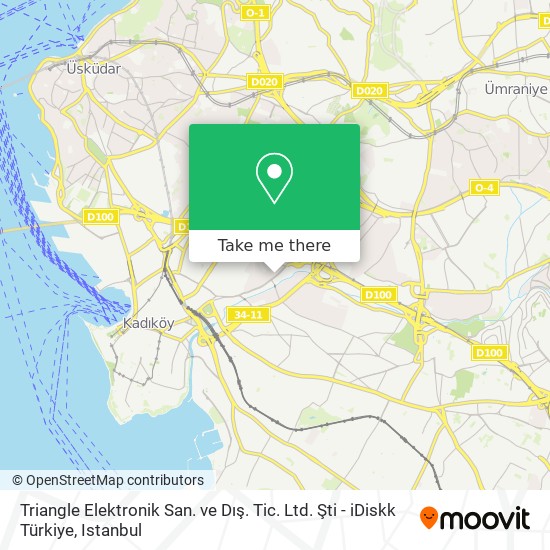 Triangle Elektronik San. ve Dış. Tic. Ltd. Şti - iDiskk Türkiye map