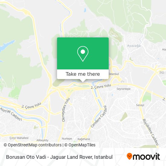 Borusan Oto Vadi - Jaguar Land Rover map