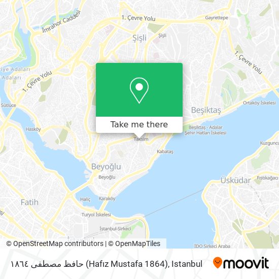 حافظ مصطفى ١٨٦٤ (Hafız Mustafa 1864) map