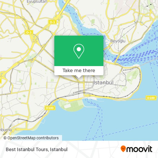 Best Istanbul Tours map