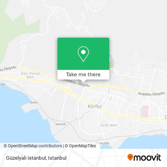 Güzelyalı istanbul map