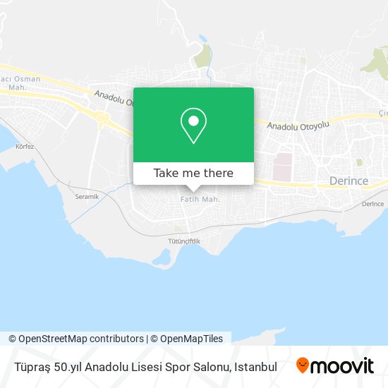 Tüpraş 50.yıl Anadolu Lisesi Spor Salonu map