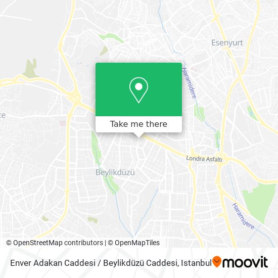 Enver Adakan Caddesi / Beylikdüzü Caddesi map