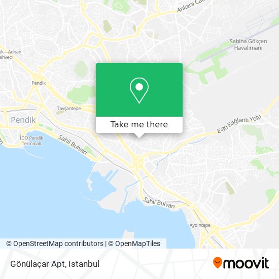 Gönülaçar Apt map