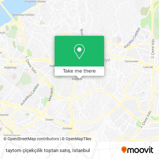 taytom çiçekçilik toptan satış map