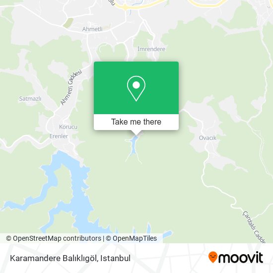 Karamandere Balıklıgöl map