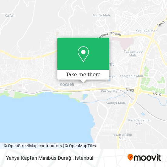 Yahya Kaptan Minibüs Durağı map