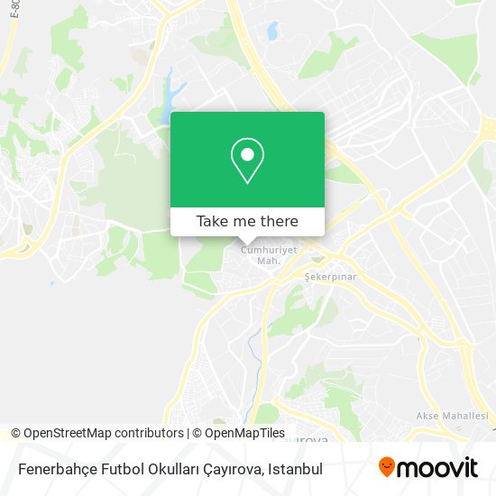 Fenerbahçe Futbol Okulları Çayırova map