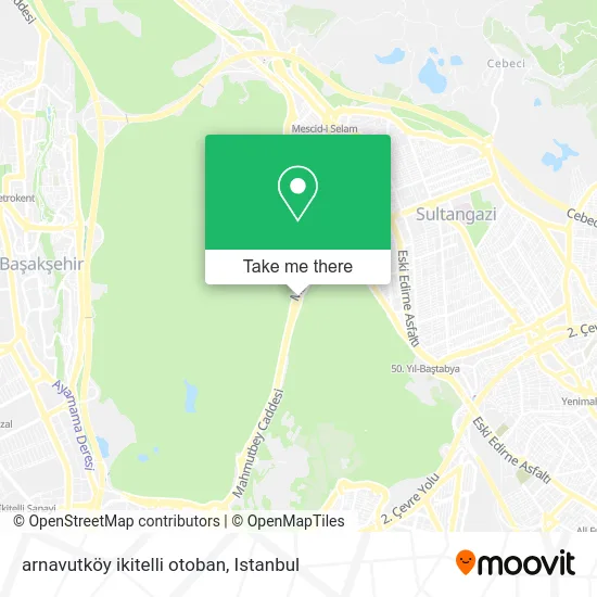 arnavutköy ikitelli otoban map