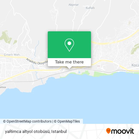 yaRimca altyol otobüsü map