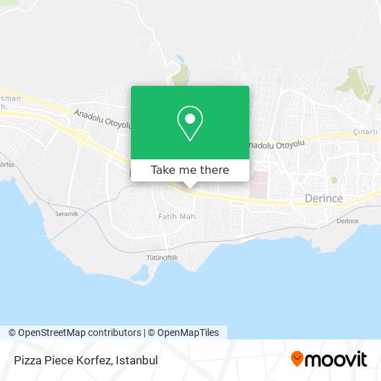 Pizza Piece Korfez map