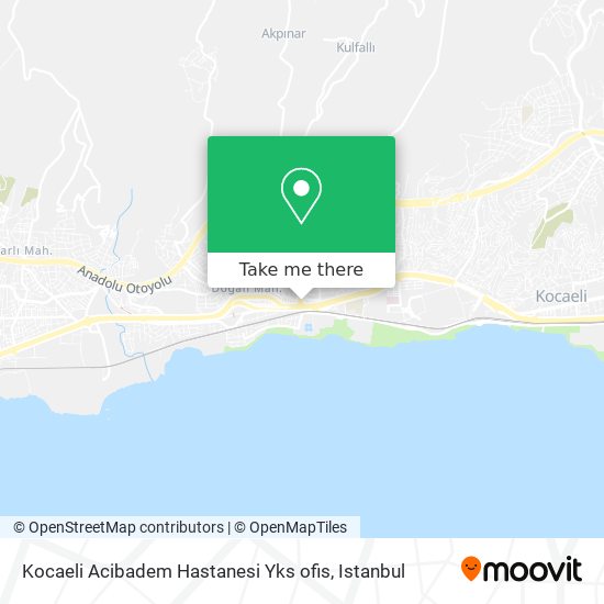 Kocaeli Acibadem Hastanesi Yks ofis map