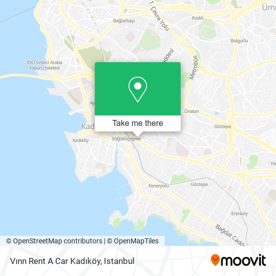 Vınn Rent A Car Kadıköy map